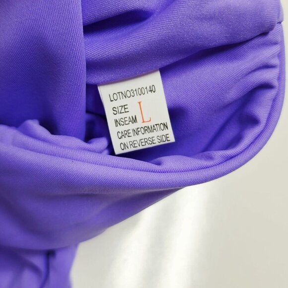 Two-Piece Purple Bikini Set Twist Front Top & High-Waisted Bottoms Womens Swimwe - Picture 2 of 7